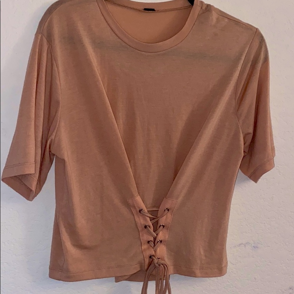 A pink-ish shirt